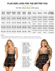 Ladies Embroidery Sexy Babydoll Mesh Sheer Lingerie