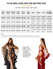 Women Lingerie Sheer Feather Long Robe Nightgown