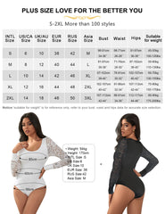 Long Sleeve Lace Round-Neck Openable Crotch Mesh Daily Wear Bodysuit