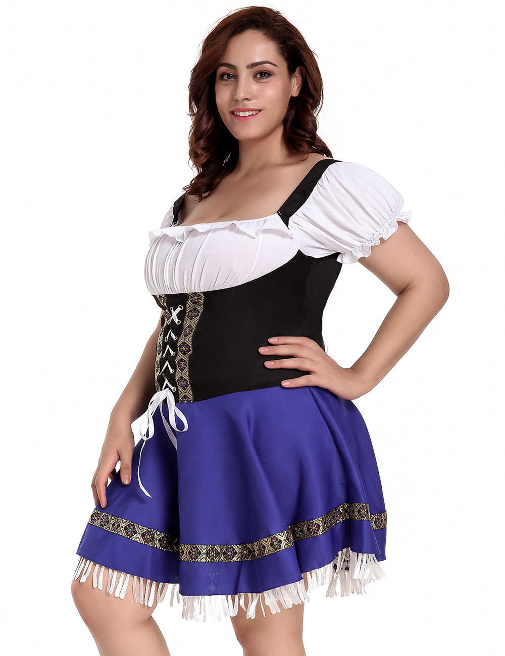 Plus Size German Beer Girl Costume Dress