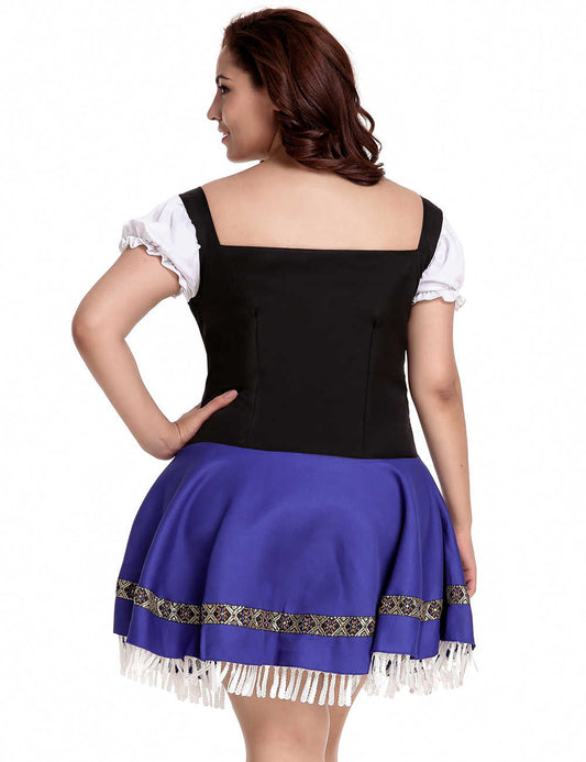 Plus Size German Beer Girl Costume Dress 1